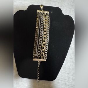 Jenny Bird Chunky Chain Bracelet Mixed Metal